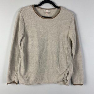 Carbon2Cobalt Beige Roll Neck Sweater Size Medium Cotton / Yak
